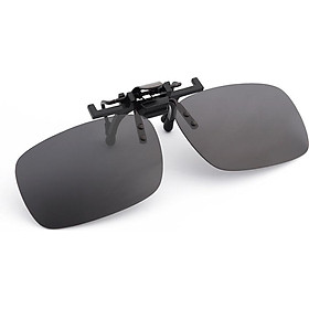 Boliliang Polarized Sunglasses Clips Upturned Driver Driving Mirrors Sunglasses Clips Myopia Clips Universal Black Gray BL702