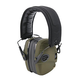 Electronic  Earmuffs Noise Reduction Sound Amplification Green