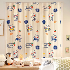 Mua Rèm cửa Gấu Hello dán tường chống nắng  rèm cửa dán trang trí cửa sổ - phòng khách dễ dàng lắp đặt không khoan đục DULCETT