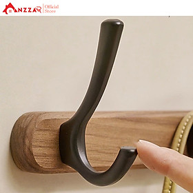 Mua Móc treo tường bằng gỗ óc chó Anzzar  Giá treo áo treo tường thích hợp cho phòng tắm Nhà bếp Phòng ngủ Hành lang MT-11