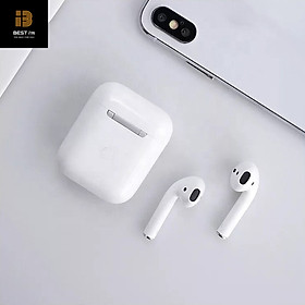 Tech Zone 119 Tai nghe True Wireless Bluetooth V5.0, điều khiển cảm ứng, sạc không dây, hỗ trợ nghe đơn hoặc đôi 2 bên tai với micro HD chống ồn dành cho IOS và…