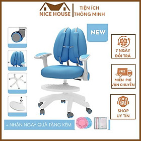 Mua Ghế học sinh tiểu học có thể điều chỉnh độ cao có gác chân và có tay vịn giúp điều chỉnh tư thế ngồi - Hàng chính hãng PEHOUSE