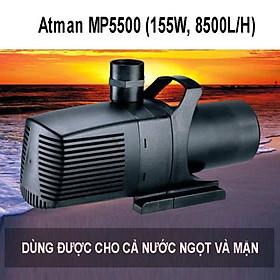 Bơm Hồ Cá Atman MP 5500 (110W, 5700L/H): Mạnh Mẽ, Bền Bỉ Cho Bể Lớn!