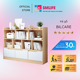Mua Kệ sách bằng gỗ thiết kế hiện đại SMLIFE Bilcare