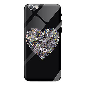 Ốp kính cường lực cho iPhone 6s Plus nền kim cương đen 1 - Hàng chính hãng