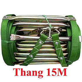 Thang dây thoát hiểm pccc 15m có 2 móc lớn