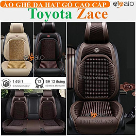 Áo trùm lót bọc ghế xe ô tô Toyota Zace da PU hạt gỗ tự nhiên CAO CẤP