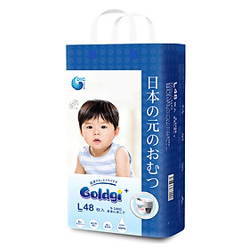 Bỉm quần GOLDGI+ Size L 48 miếng (cho trẻ từ 9-14kg)