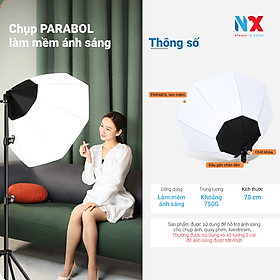 Mua Chụp đèn tròn PARABOL 70CM - Softbox làm mềm ánh sáng hỗ trợ chụp ảnh  quay phim  livestream