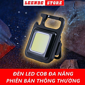 Đèn LED COB Mini cực sáng có nam châm tự hít kim loại pin 500mAh đèn treo móc khóa báo hiệu khẩn cấp