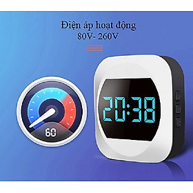 Chuông Cửa Không Dây Cao Cấp Aibont T195-WW Hiển Thị Đồng Hồ