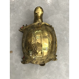 Tượng rùa phong thuỷ bằng đồng cao 6cm 