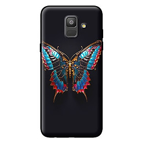 Ốp lưng cho Samsung Galaxy A6 2018 bướm màu sắc 1 - Hàng chính hãng