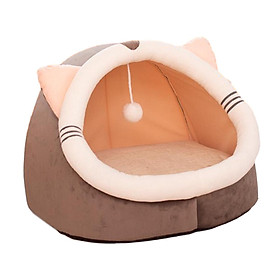 Cat House Pet Bed Ball Toy for Indoor Cats or Small Dogs Cat Tent Semi Enclosed Cat Nest Sleeping Bed for Cats and Small Dogs