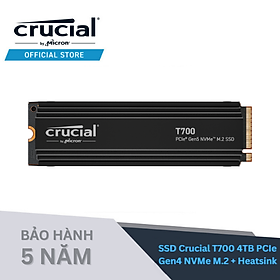 SSD Crucial T700 4TB PCIe Gen 5.0 NVMe - CT4000T700SSD5 - Hàng Chính Hãng