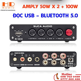 Mua Amply Suca audio M-503C 50W×2+100W Bluetooth 5.0 - Hỗ Trợ USB+ Bluetooth - Hàng Chính Hãng