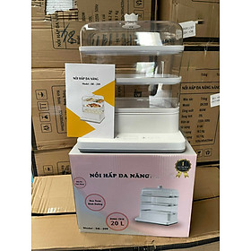 Mua Nồi hấp công nghệ thông minh thương hiệu Doron  nồi hấp 3 tầng  đa năng  tiết kiệm thời gian nội trợ- Công suất lớn 800W- Hàng chính hãng