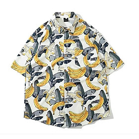 ÁO SƠ MI TAY NGẮN / ÁO SƠ MI UNISEX HỌA TIẾT NAM NỮ SÀNH ĐIỆU THỜI TRANG MỚI NHẤT HIỆN NAY