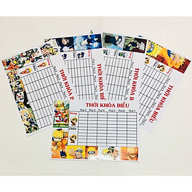 Thời khóa biểu Naruto combo 3 tờ ngẫu nhiên 