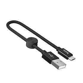 Mua Cáp Sạc Điện Thoại Hoco X35 - Micro - 25cm + Tặng Kèm 3 Dây Bọc Cáp Sạc  Bọc Dây Tai Nghe - Hàng Chính Hãng