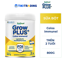 Sữa bột Nutifood GrowPLUS+ Sữa Non Immunel trên 1 tuổi Lon 800g