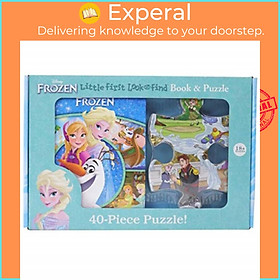 Sách - Frozen Little My First Look & Find Shaped Puzzle by P I Kids (UK edition, hardcover)