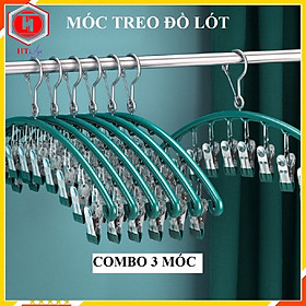 Mua Móc Treo Quần Áo  Combo 3 Móc Phơi Đồ Chống Rơi  Mỗi Móc Có 10 Kẹp  Móc Treo Đồ Lót  Tất Vớ