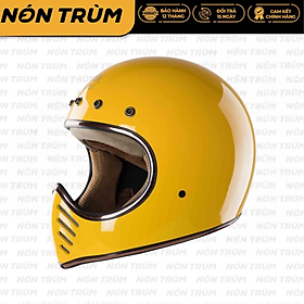 Nón bảo hiểm fullface ROYAL H1 vàng nghệ bóng