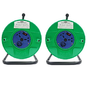 Mua Bộ 2 Ổ cắm kéo dài quay tay Rulo phổ thông QT30-3-15A LiOA