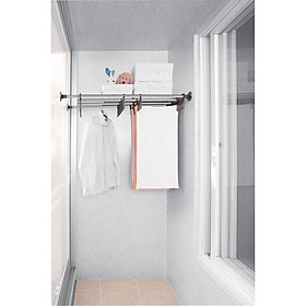 Mua Giá treo quần áo  để đồ ở trong tủ  tường âm không khoan  chất liệu Inox Wellex BSS4060