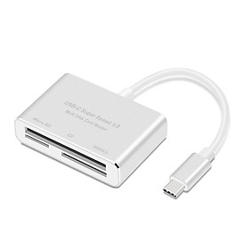 Đầu Cáp USB Đa Năng 3 Trong 1 Chuyển CF SD TF Cho Macbook Pro Air 2018 Phone OTG USB-C Devices