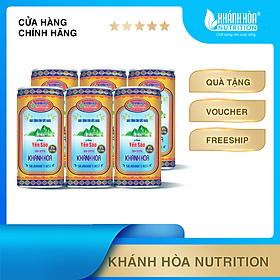 Lốc Nước Yến Sào Lon Cao Cấp 5% Tổ Yến  - Khánh Hoà NutriFoods - Lốc 6 Lon  x 190 ML