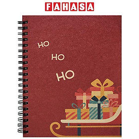 Sổ Lò Xo Little Christmas B6 - Giấy Trơn - 120 Trang 100gsm - The Sun 02 - Màu Đỏ