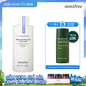Nước Hoa Hồng Cân Bằng Da Innisfree Blueberry Rebalancing Skin 150ml