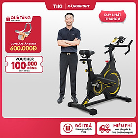 Xe đạp tập KINGSPORT BK-5804 kháng lực từ tính,  tích hợp đồng hồ đo lường chỉ số, cân nặng phù hợp từ dưới 100-110kg