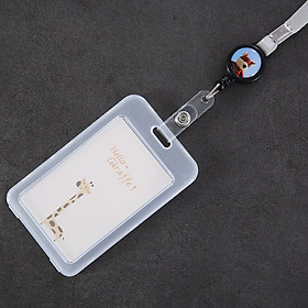 Thẻ bảng tên kèm dây đeo thẻ rút Hàn Quốc 11x7cm