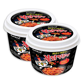 Combo 2 Hộp Bánh Gạo Topokki Gà Cay Samyang Vị Truyền Thống 185g hộp