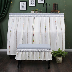 Khăn phủ đàn piano phong cách Hàn quốc hiện đại sang trọng phủ kín toàn bộ đàn chống bụi chống xước - Hàng chính hãng