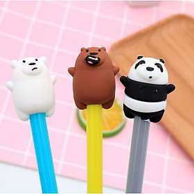 Bút Bi Viết Gấu Mập Siêu Dễ Thương - Bút Bi Nước Văn Phòng Mực Đen ( Phát Màu Ngẫu Nhiên )
