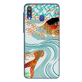 Ốp lưng điện thoại Samsung Galaxy M20 hình Cá Chép Hóa Rồng