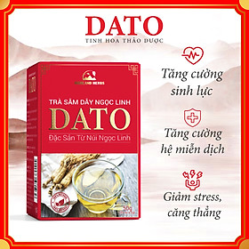 Trà sâm dây Ngọc Linh DATO 25 gói x2g, Trà, Thảo Mộc túi lọc Tăng cường sức khỏe
