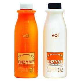 Uốn tóc thảo dược đa năng uốn nóng và uốn lạnh Mugens Enzyme Multi Texture Perm 2 x500ml