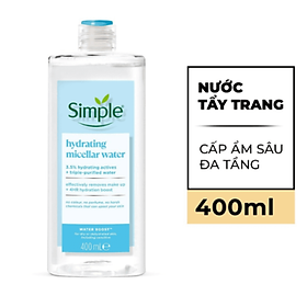 Nước tẩy trang simple Sạch sâu 400ml water boost