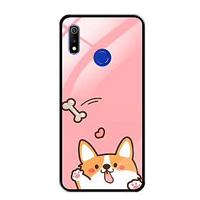 Ốp Lưng Kính Cường Lực cho Realme 3 Pro - 0344 CUTE08 - Hàng Chính Hãng