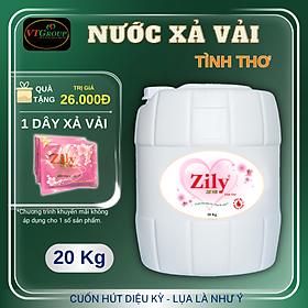 Nước xả vải Zily can 20kg - Tặng 1 Dây xả vải Zily 10 gói