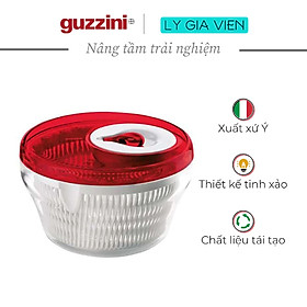 Mua Rổ Quay Vắt Rau Guzzini Salad Spinner 28cm - Chất Liệu Nhựa Trong - An Toàn Với Máy Rửa Chén