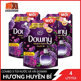 Thùng 3 Túi Nước Xả Vải DOWNY Nước Hoa Cao Cấp Đậm Đặc Hương Huyền Bí Túi