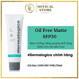 [HCM]  Kem chống nắng quang phổ rộng dành cho da dầu mụn Oil Free Matte  SFP30