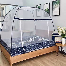 Mua Màn chụp   Mùng chụp đỉnh rộng cao cấp Mộc Miên - Mẫu Xanh Xám Phi Hành Gia 2 cửa ( Hà Nội )