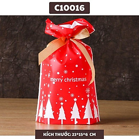 Túi Đựng Bánh Quy Snack Bánh Dứa Giáng Sinh Noel Set 50 Túi